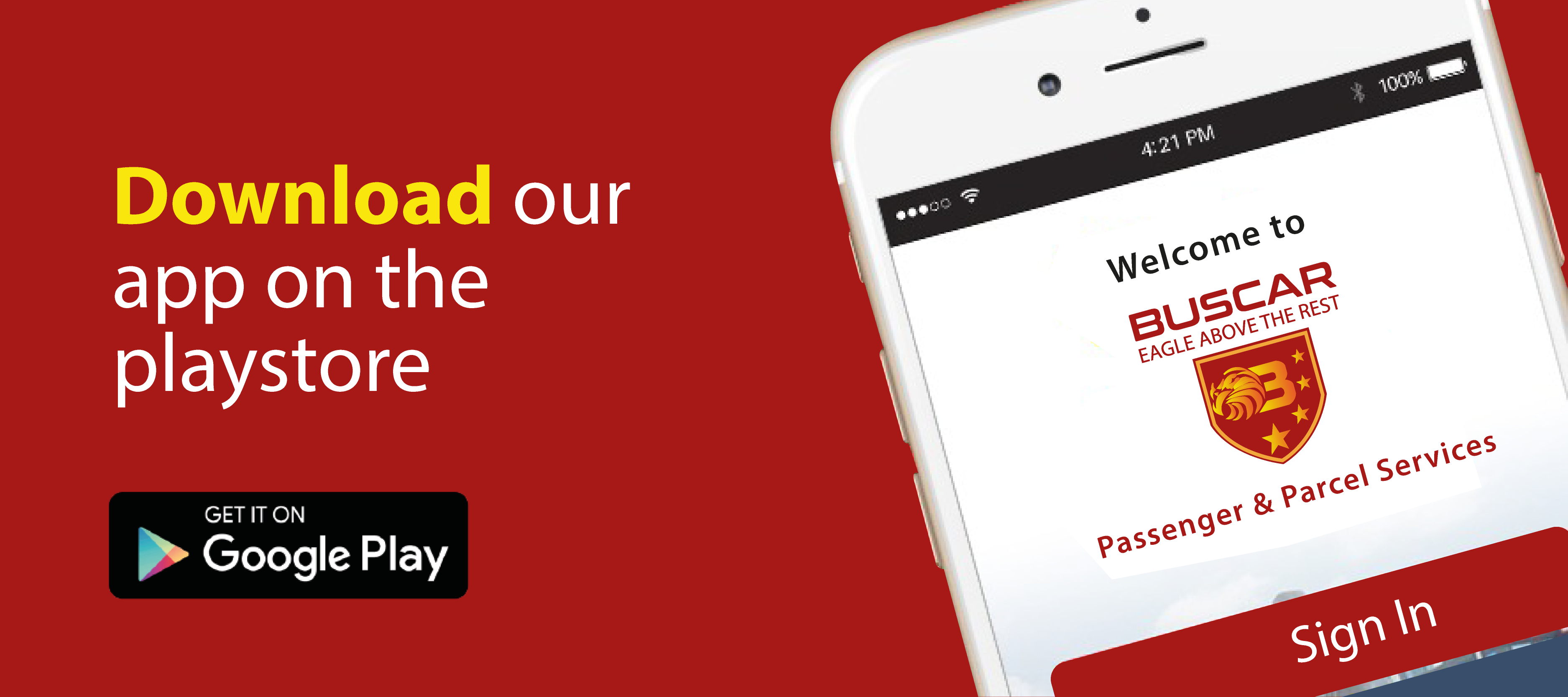 Download our app on the Play Store